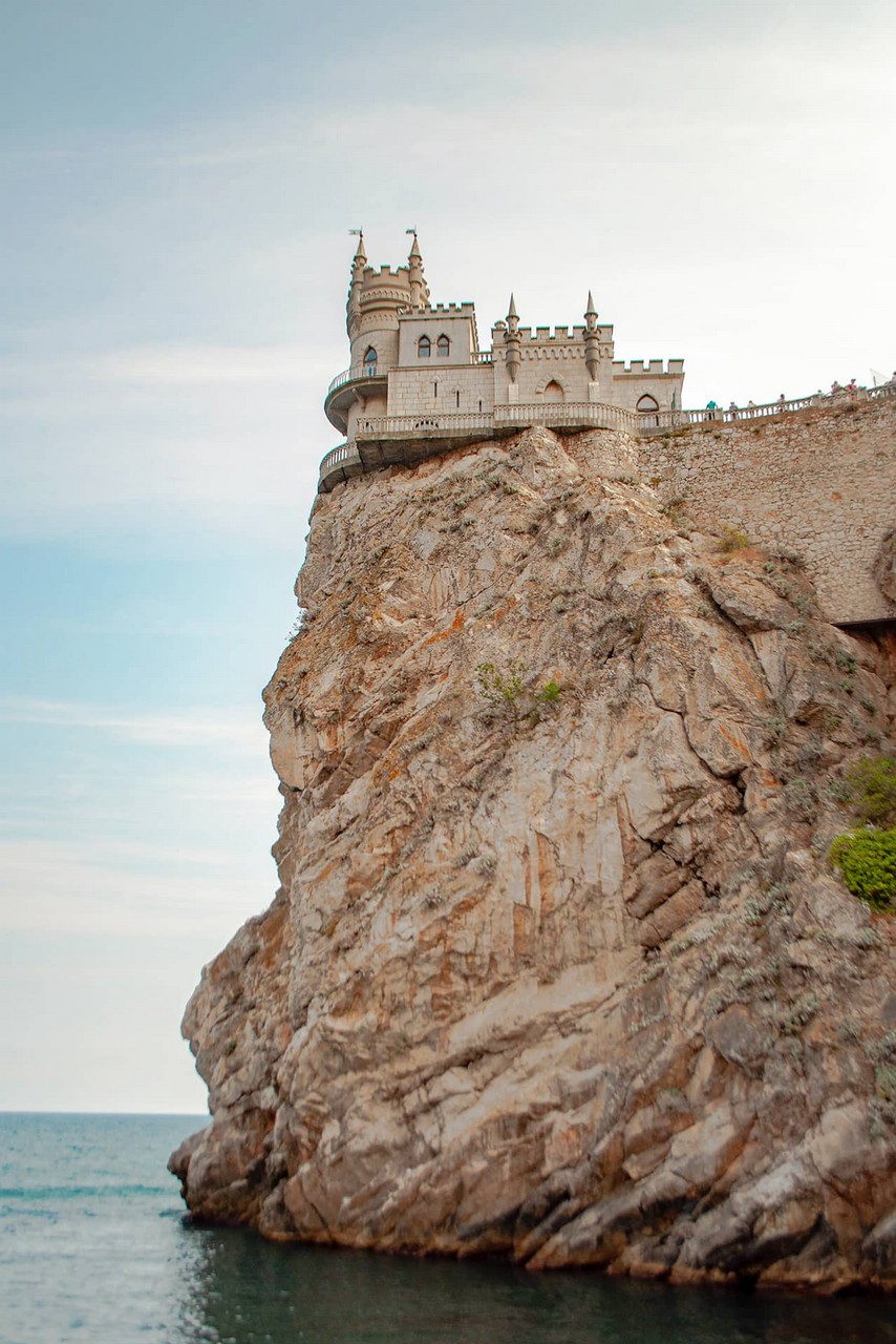 A castle on the top of a cliff