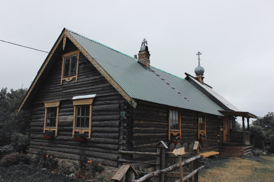 An old wooden house In Russia