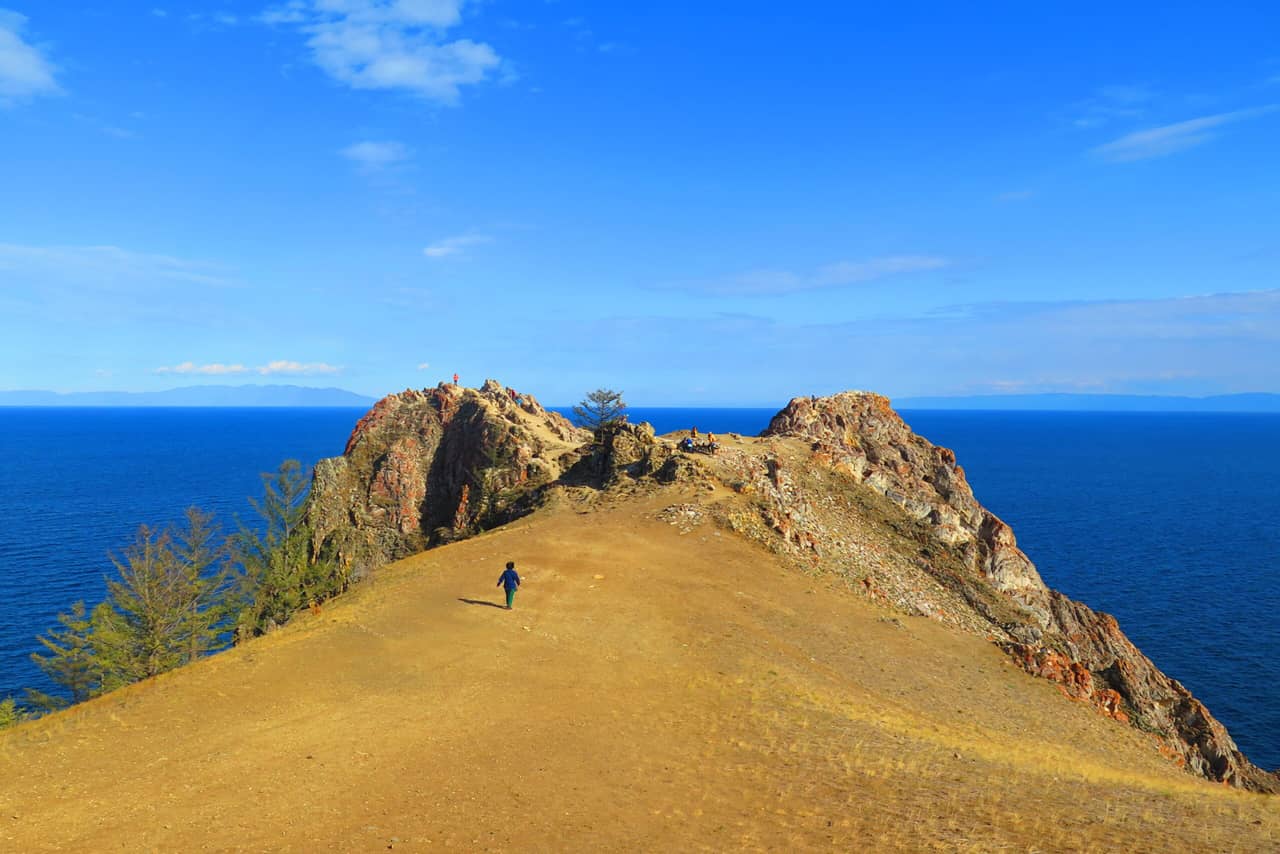 A rocky hill over Baikal lake