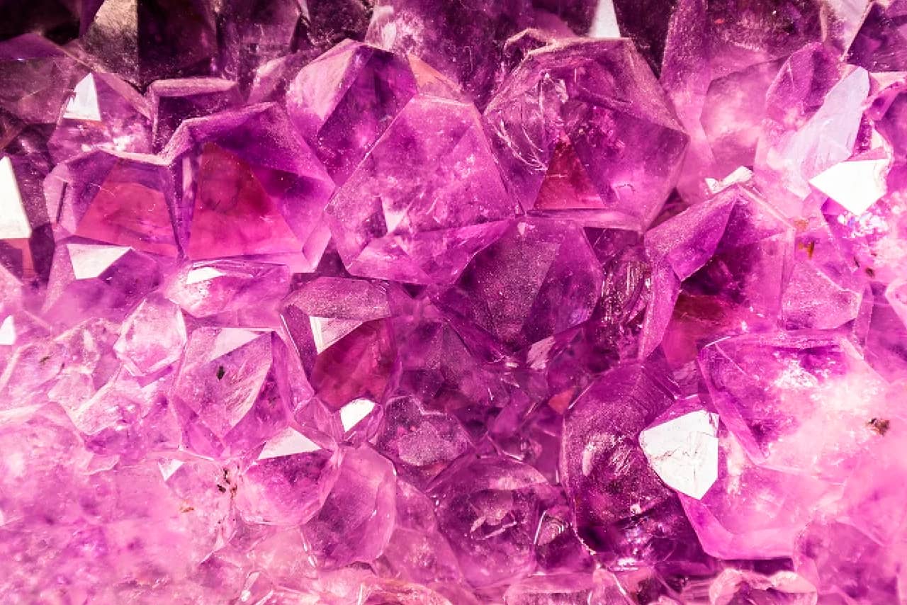 Purple crystals