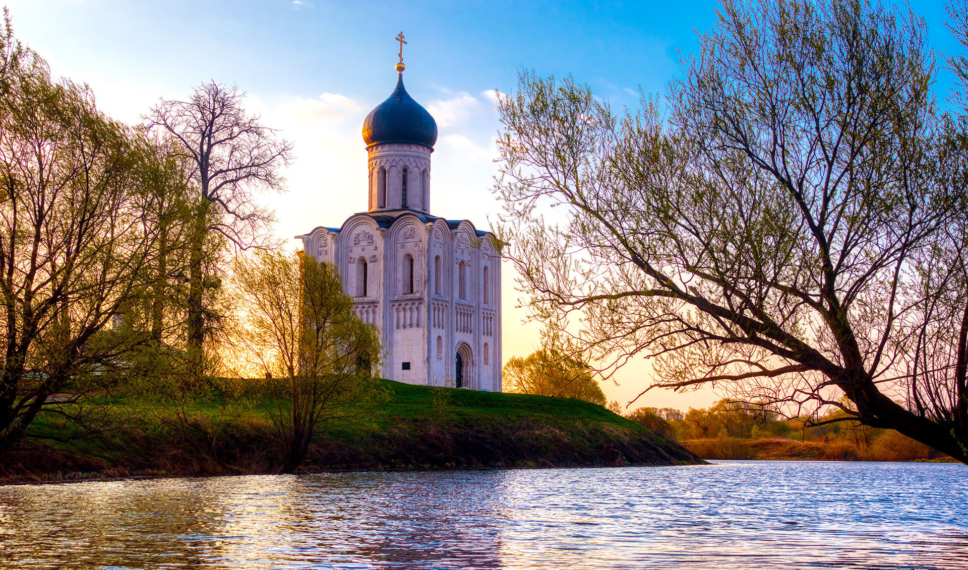 Church of the Intercession on the Nerl river. Vladimir region, R